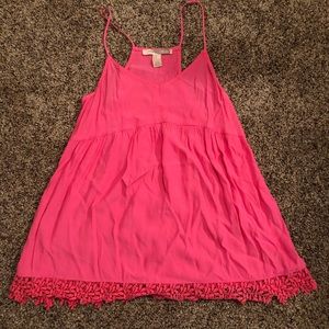 Forever 21 pink babydoll tank top
